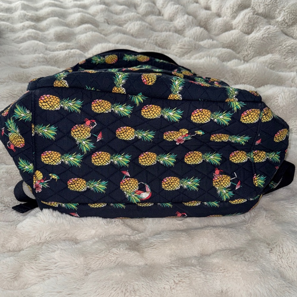 Vera Bradley Navy Pineapple Backpack - Picture 7 of 7